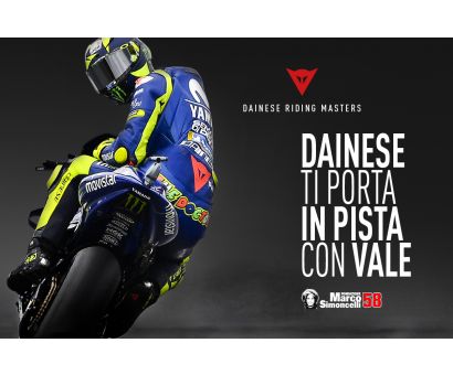 In pista con Valentino Rossi